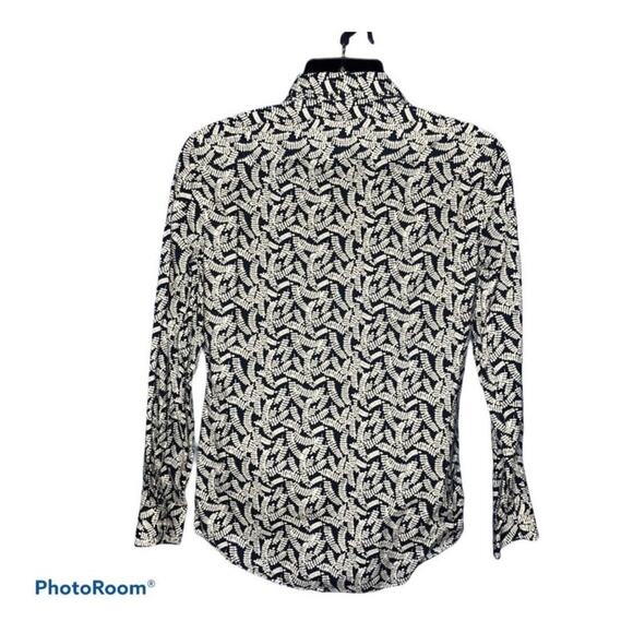 Perry Ellis Button-up Shirt Bold Fern Design Size Small - Picture 6 of 13